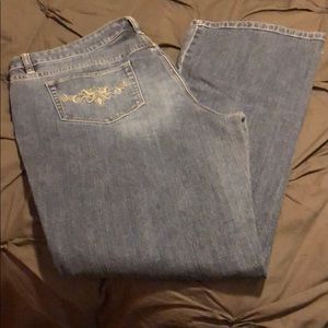 Embroidered Pocket Jeans